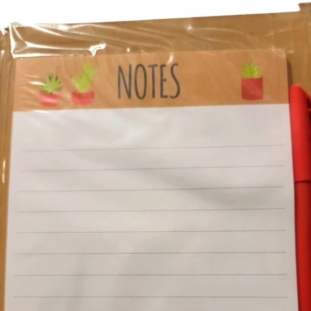 Clipboard set with note pad Bloom where you are planted. Plant graphic New! - Picture 3 of 7